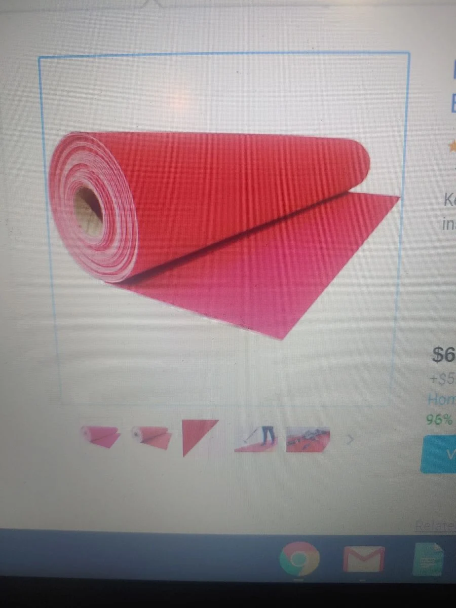 Floor runner used during a move
